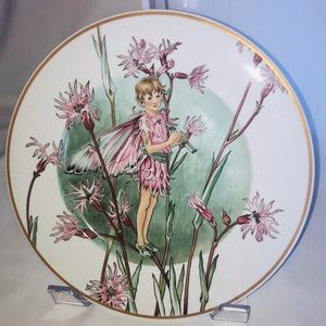 Fairies of the Fields Flower Plate Heinrich Porcelain Germany Ragged Robin Fairy